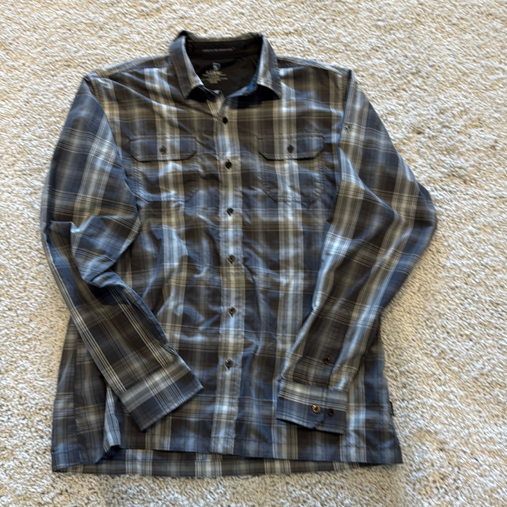 Kuhl Men’s Plaid Long Sleeve Button Down Shirt Casual Outdoor